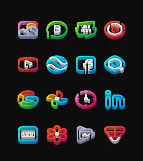 LineDock 3D – Icon Pack