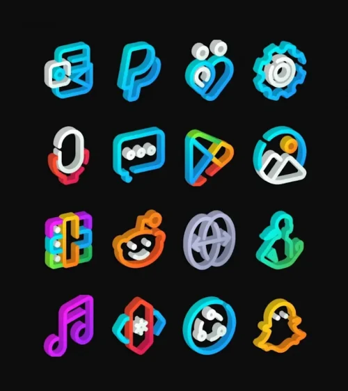 LineS 3D – Icon Pack