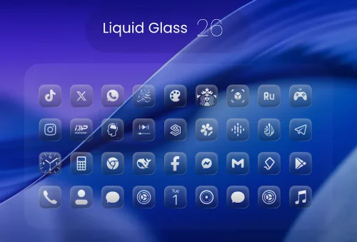 Liquid Glass 26 Icon Pack