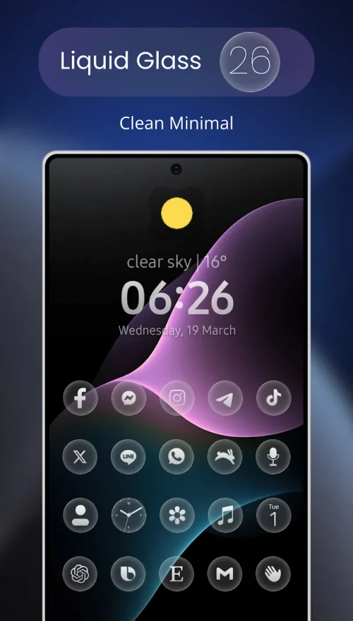 Liquid Glass 26 Round Icons