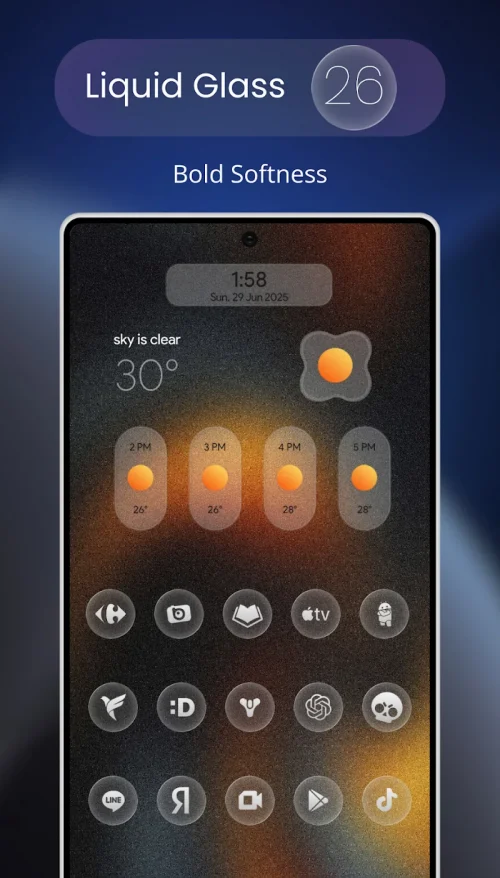 Liquid Glass 26 Round Icons