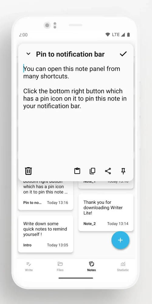 Lite Writer: Writing/Note/Memo