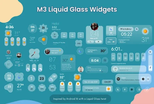 Material Glass Widgets