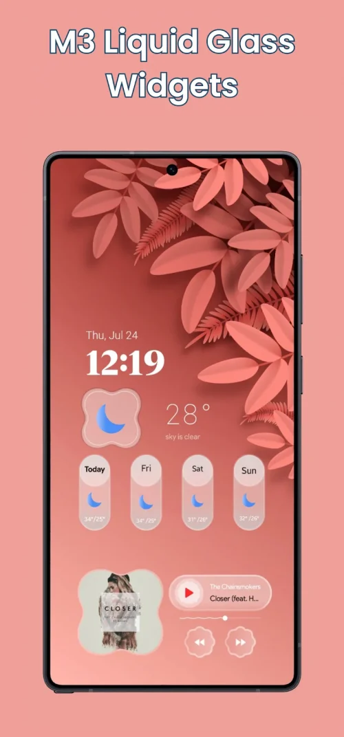 Material Glass Widgets