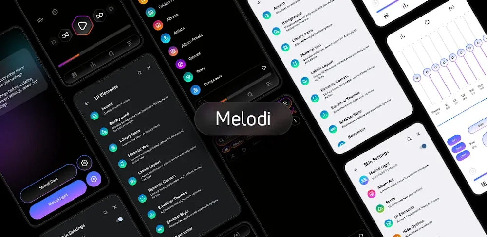 Melodi – Poweramp Skin