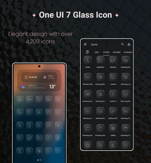 One UI 7 Glass Icons