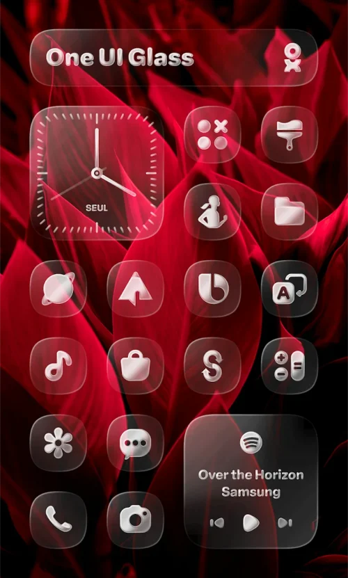 One UI Glass Icon Pack