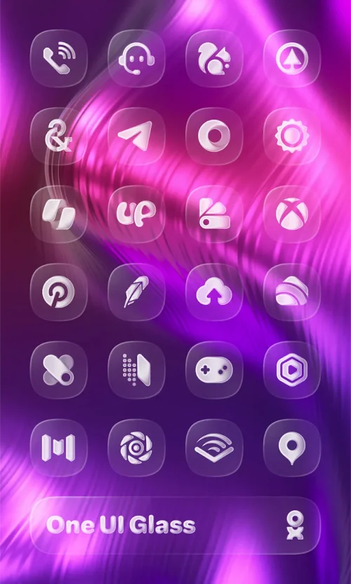 One UI Glass Icon Pack