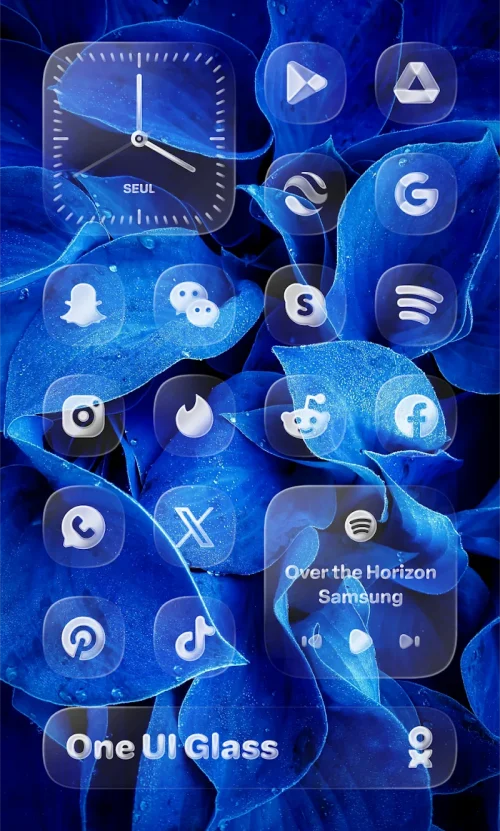 One UI Glass Icon Pack