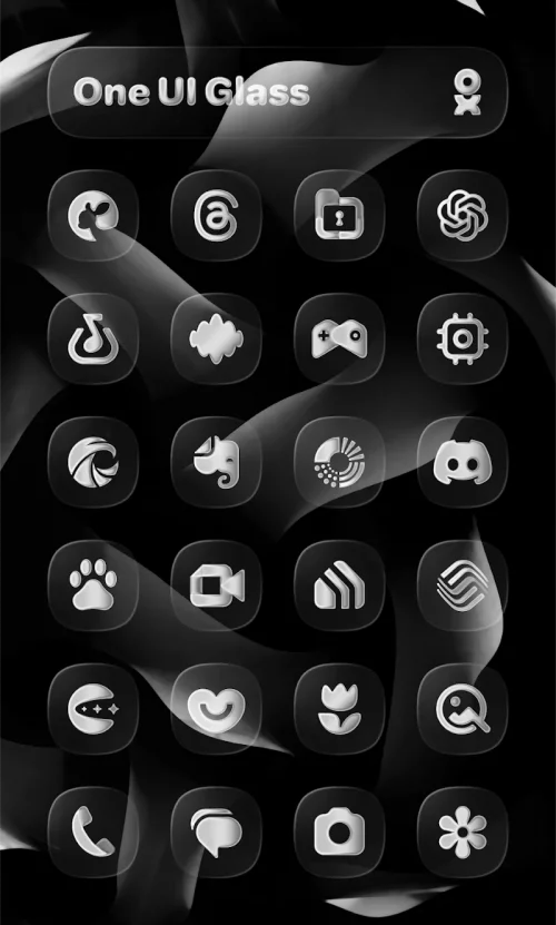 One UI Glass Icon Pack