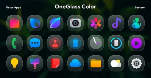 OneGlass 8 (Color) – Icon Pack