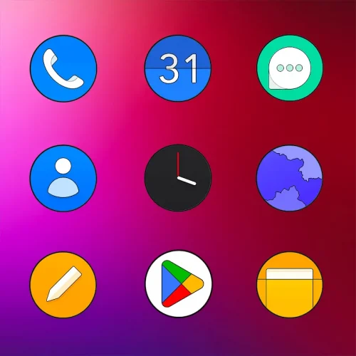 Oxigen Circle – Icon Pack