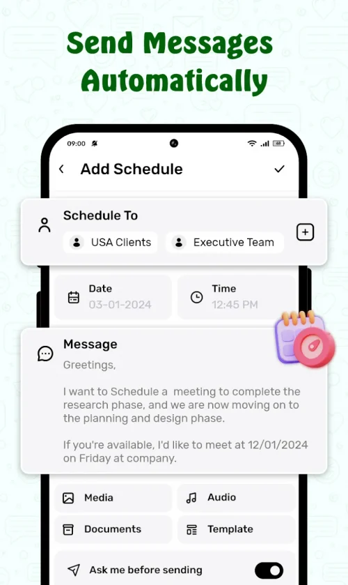 ScheduleUP: Auto Text Reply
