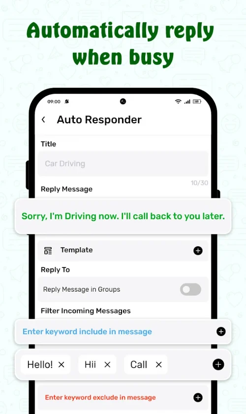 ScheduleUP: Auto Text Reply