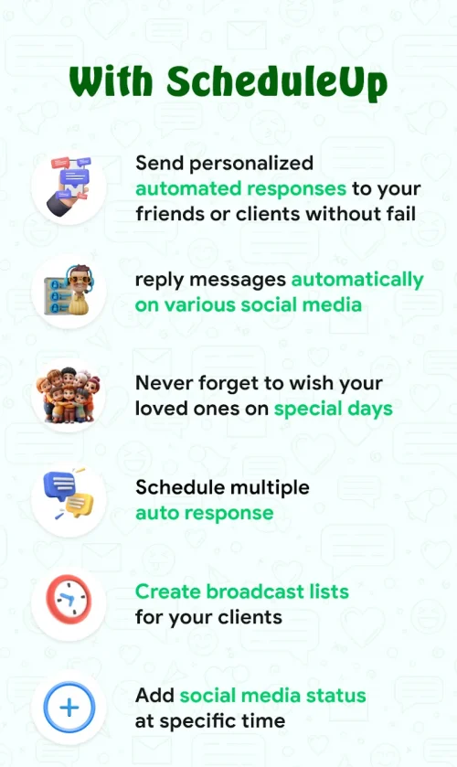 ScheduleUP: Auto Text Reply