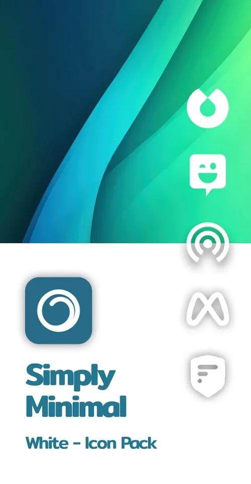 Simply Minimal White Icon Pack