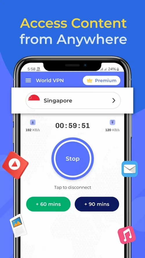 World VPN – Global Fast Secure