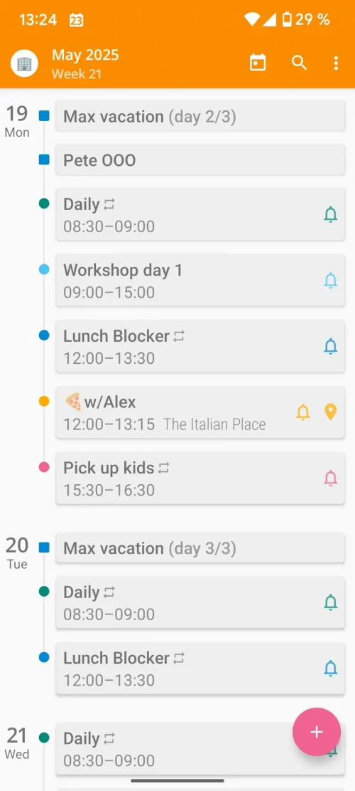 aCalendar+ Calendar & Tasks
