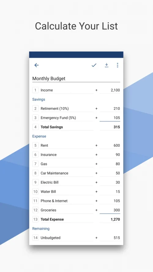 CalcList – Calculate Your List