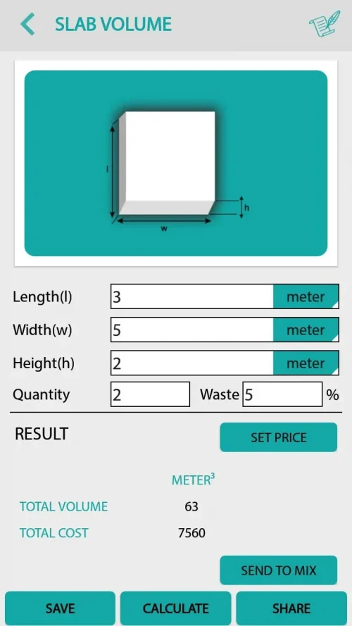 Civil: Concrete Calculator