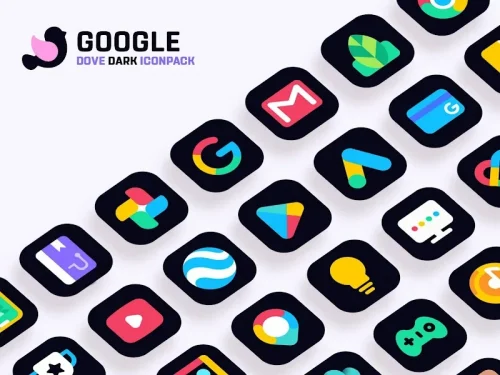 Dove Dark : Icon Pack