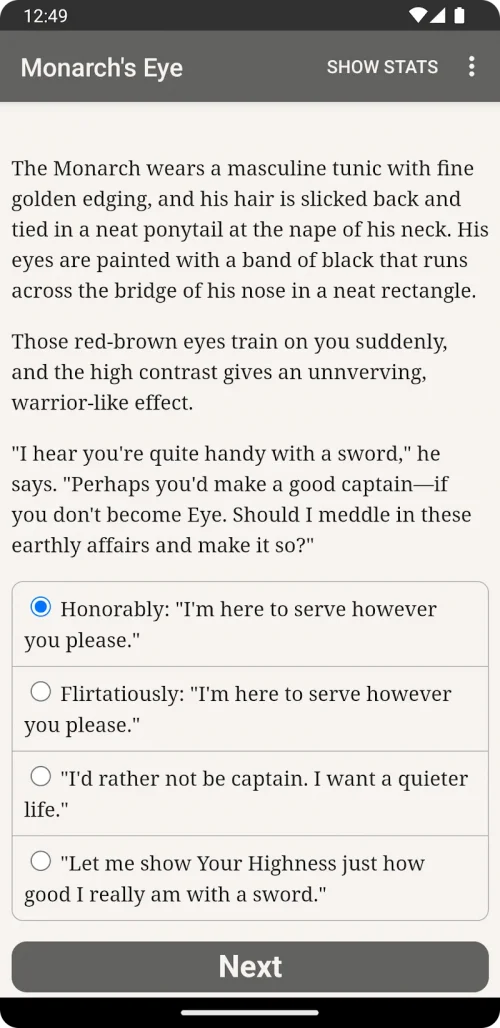 Games of the Monarch’s Eye