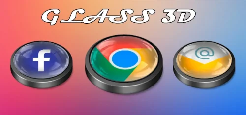 Glass 3D Icon Pack
