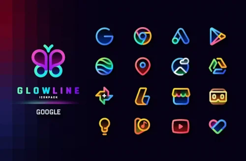 GlowLine Icon Pack