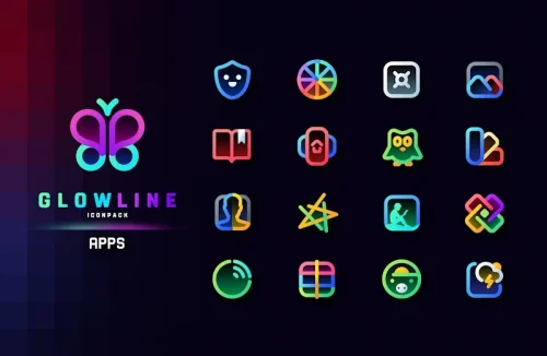 GlowLine Icon Pack