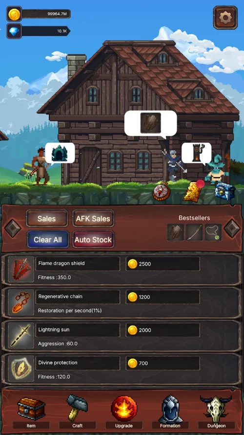 Hack & Craft Shop: Idle RPG