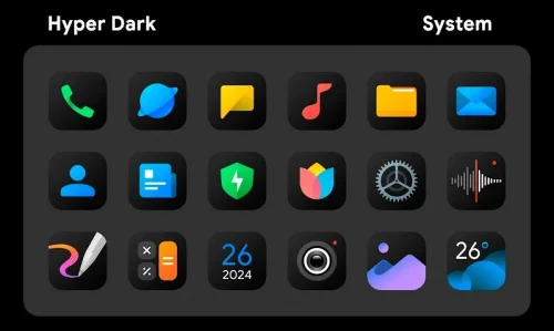 HyperDark – Icon Pack