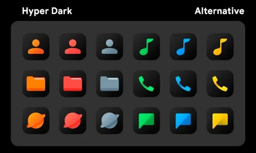 HyperDark – Icon Pack