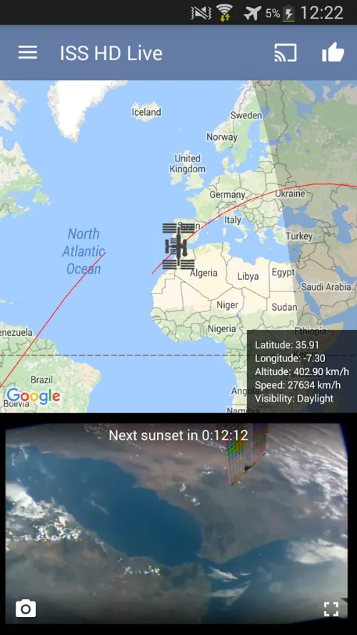 ISS Live Now: Live Earth View