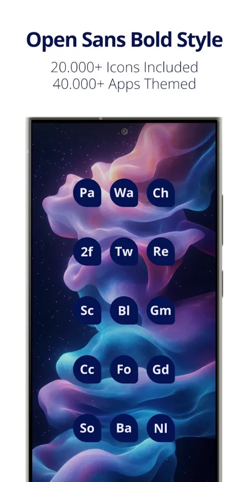 Letters Material You Icon Pack