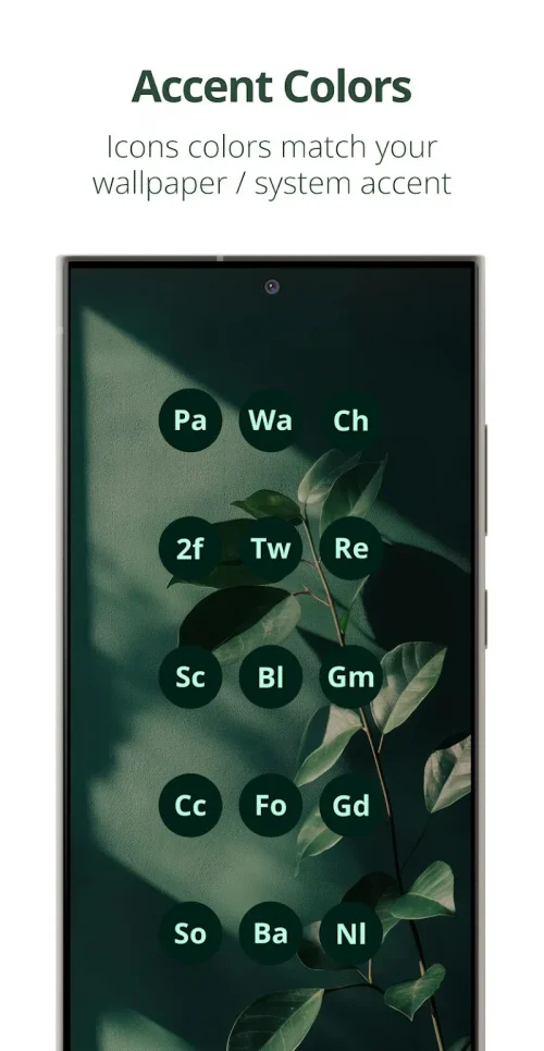 Letters Material You Icon Pack