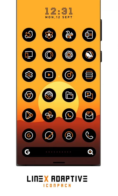 LineX Adaptive IconPack
