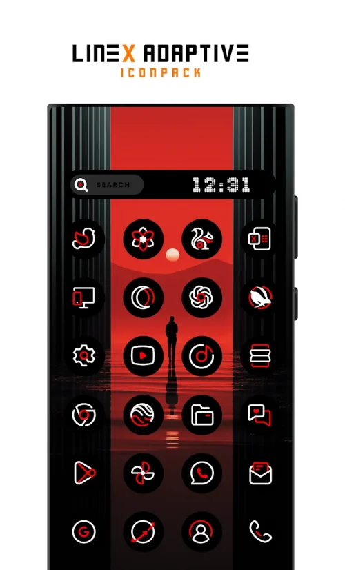 LineX Adaptive IconPack