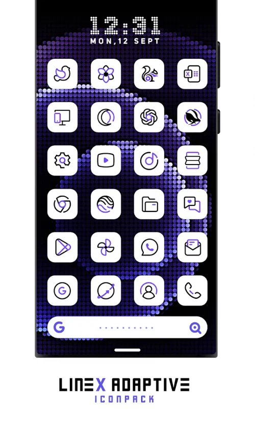 LineX Adaptive IconPack