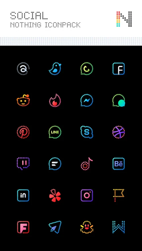 Neon : Dots Iconpack