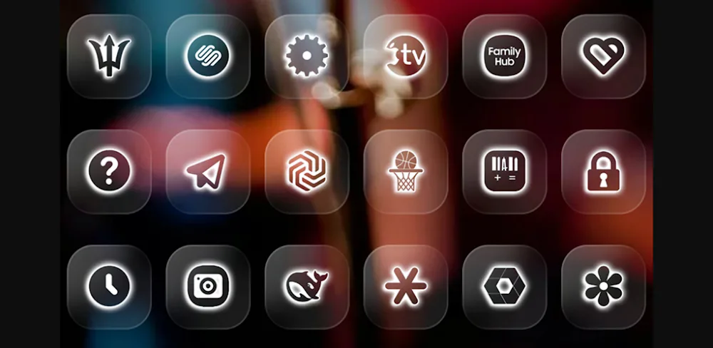 Neon Glass – Icon Pack