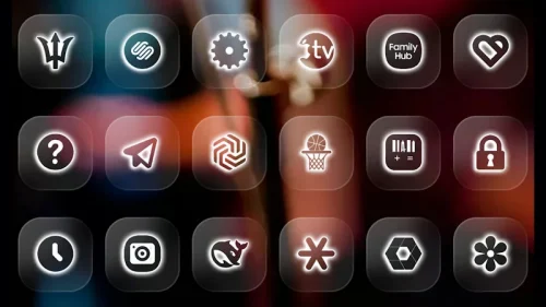 Neon Glass – Icon Pack