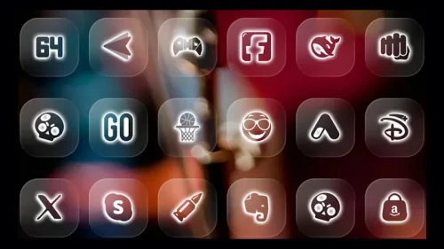 Neon Glass – Icon Pack