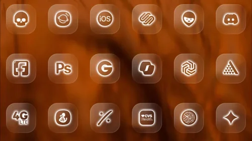 Neon Glass – Icon Pack