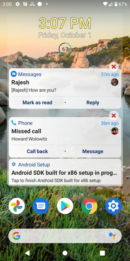 Notification Widget