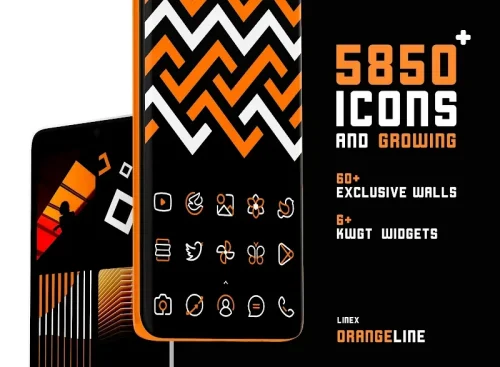 OrangeLine IconPack : LineX