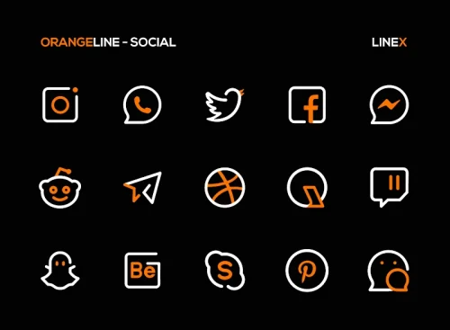 OrangeLine IconPack : LineX