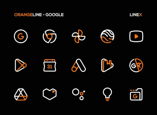 OrangeLine IconPack : LineX