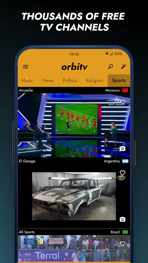 Orbitv: World TV Channels