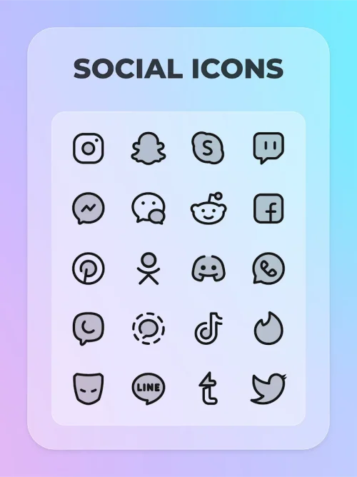 PHANTOM BLACK: Two tone icons