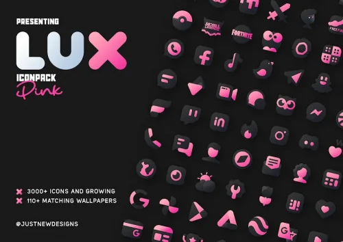 Pink IconPack : LuX
